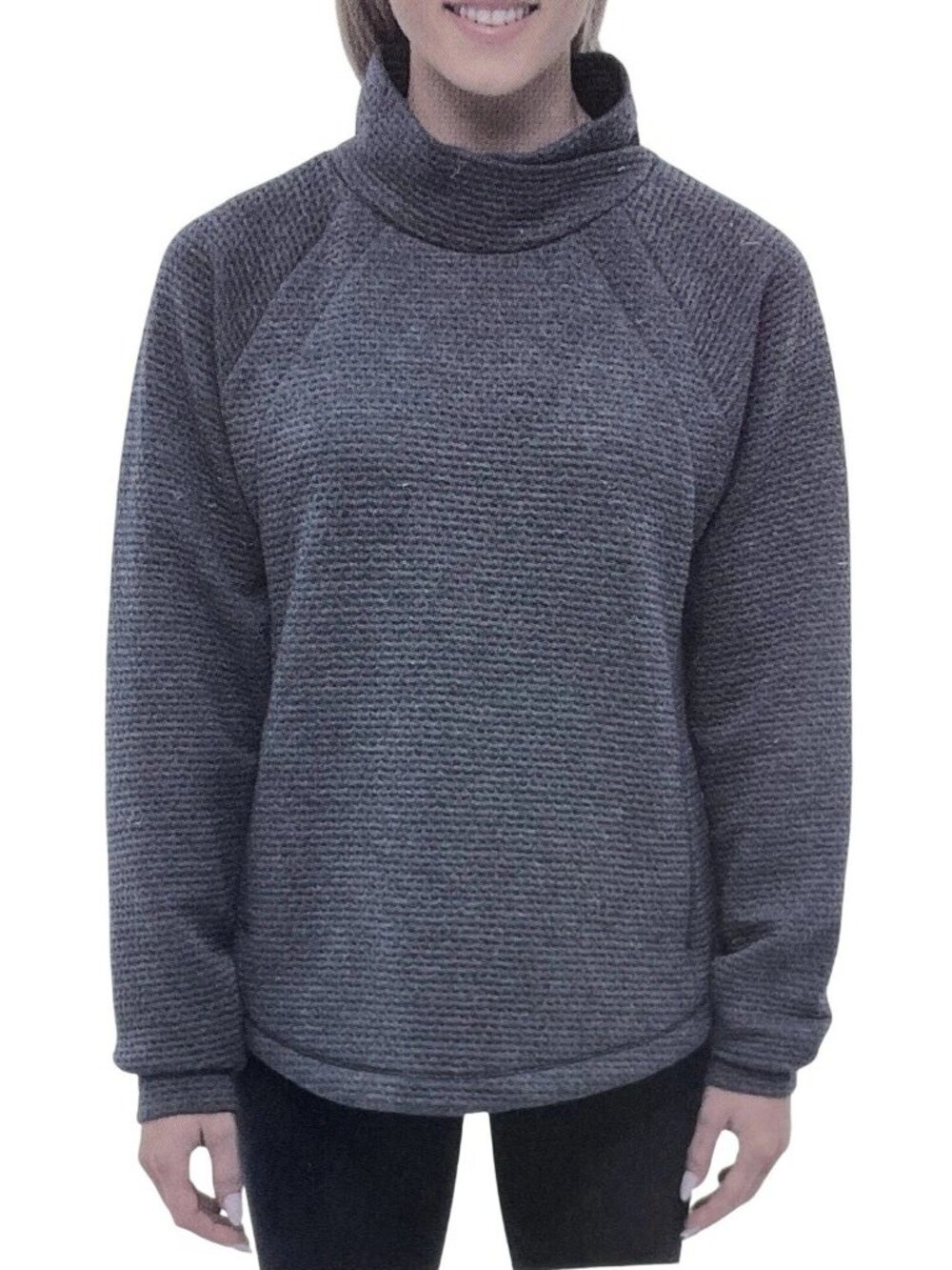 NWT Bench Women's XXL Grey Cowl Neck Pullover Sweatshirt B1335